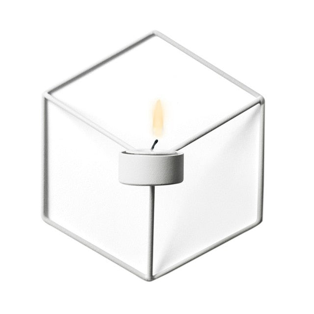 Nordic Style 3D Geometric Candlestick