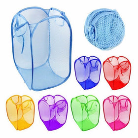Pop Up Washing Clothes Laundry Basket Bag