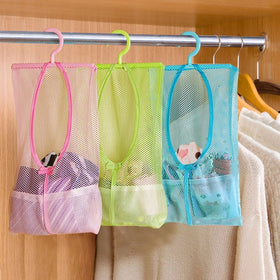 Multi-function Space Saving Hanging Mesh Bags Clothes Organizer