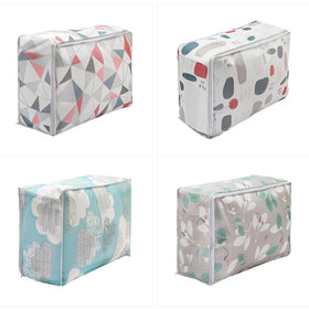 PEVA Clothes Quilt Storage Bag Waterproof Moisture-proof Cabinet Sorting Container Folding Quilt Holder Home Organization