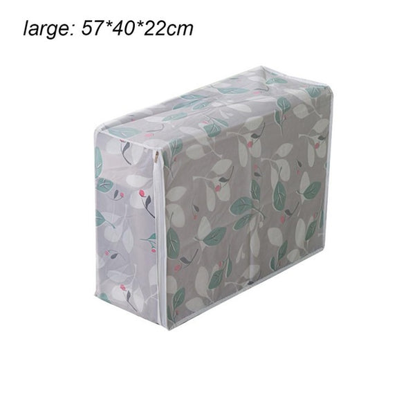 PEVA Clothes Quilt Storage Bag Waterproof Moisture-proof Cabinet Sorting Container Folding Quilt Holder Home Organization